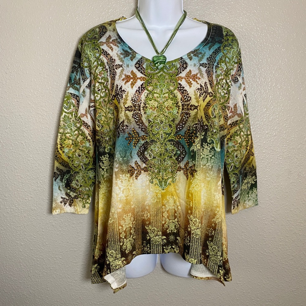 Y2K Fairycore Top‎ Small Oversized Artsy Fairy Grunge Bohemian Hippie 2000s Boho